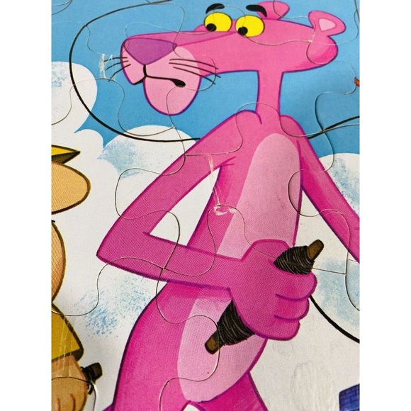 Vintage 1978 Pink Panther Frame Tray Puzzle Whitman Cardboard Toy Retro Kite - Picture 6 of 10